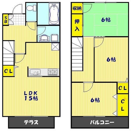 シーレックスパティオの物件間取画像